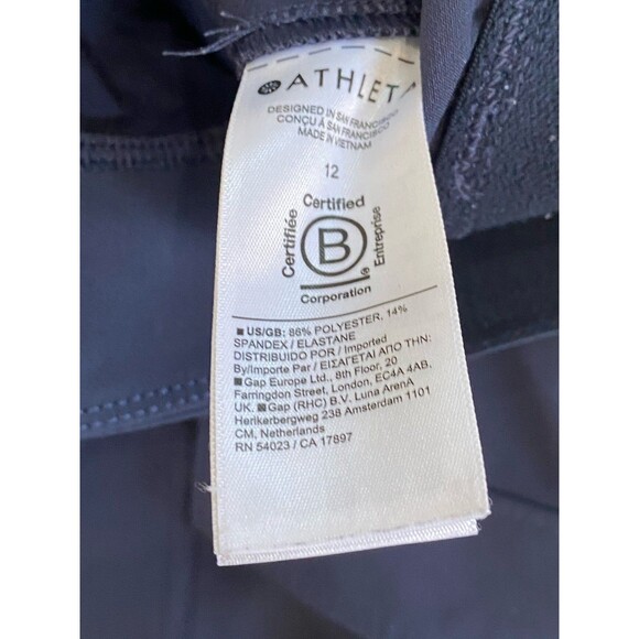 Athleta Endless High Rise Cargo Pants Women's Size 12 Navy - Picture 5 of 7